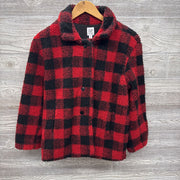 Gingham Sherpa Coat