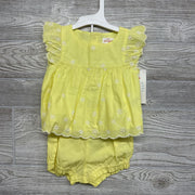 NEW 2 Pc Outfit Eyelet Flowers