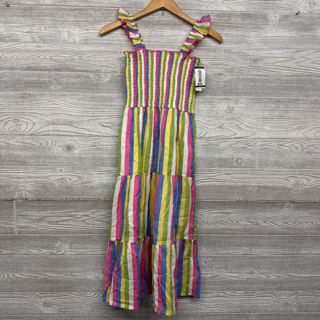 NEW Tank Smocked Long Dress Stripes 14-16