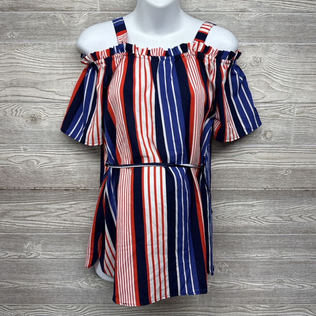 NEW Off Shoulder Shirt Stripes