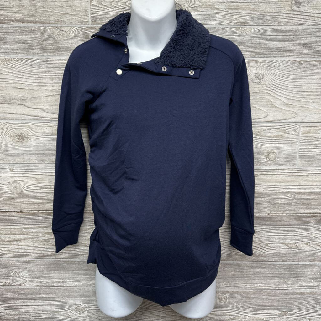 NEW Snap Sherpa Collar Sweatshirt