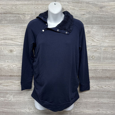 NEW Snap Sherpa Collar Sweatshirt