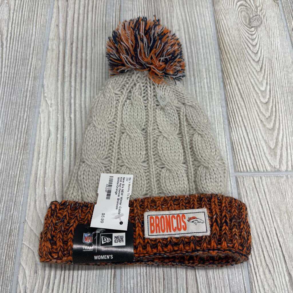 NEW Winter Cable Knit Hat Denver Broncos