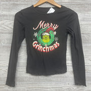 Girls LS Shirt Merry Grinchmas Lettuce Trim 14