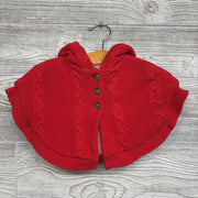 Fleece Lined Cable Knit Hooded Poncho