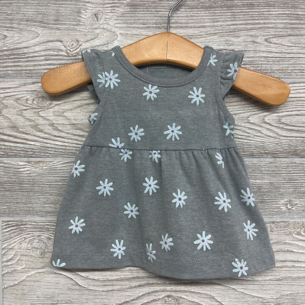 Tank Cotton Dress Flowers