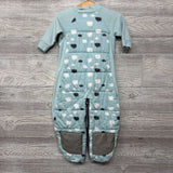 Organic 2.5 Tog Baby Cotton Sleepsack Clouds 2-12M