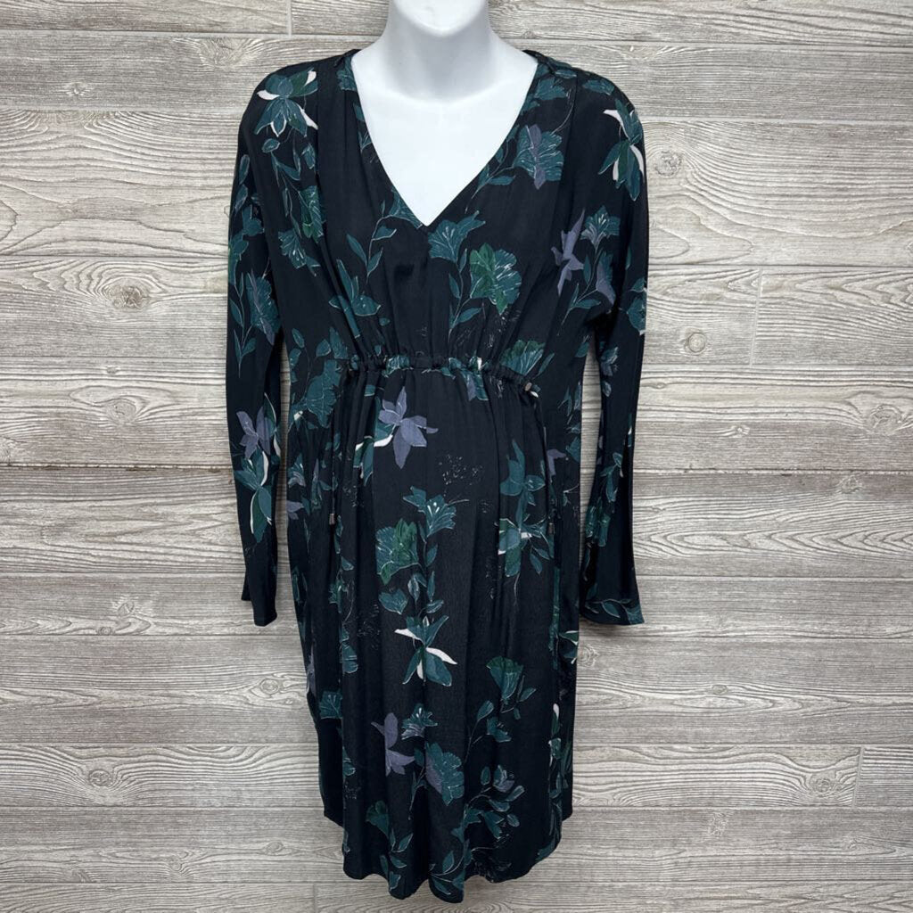 Nw/oT LS Nursing Dress Flowers