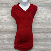 Ruched Shirt Lettuce Trim