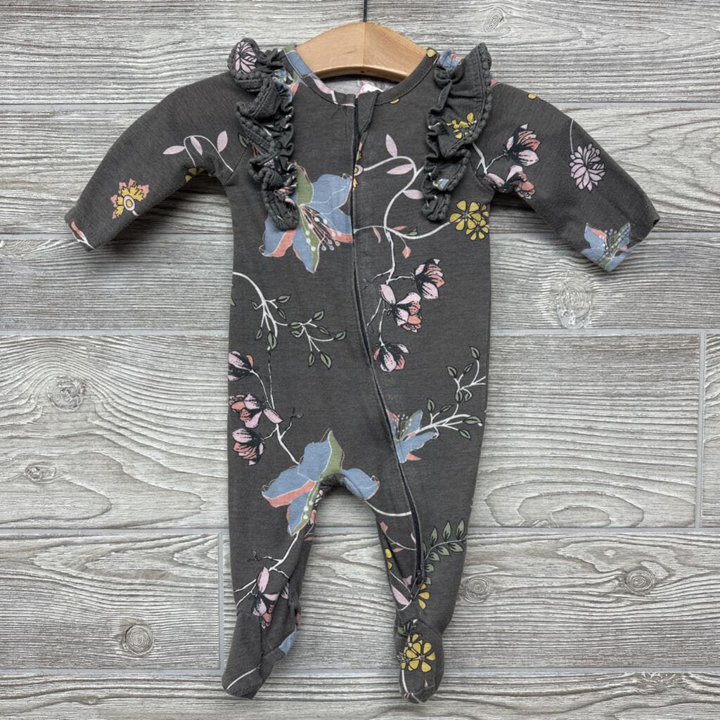 1 Pc Footed Outfit Flowers