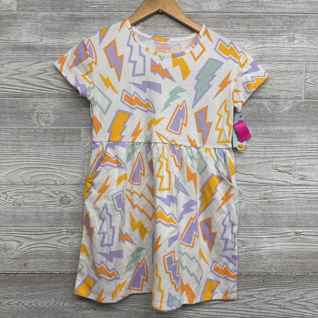 NEW Cotton Dress Lightning Bolts 10-12