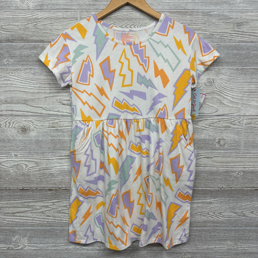 NEW Cotton Dress Lightning Bolts