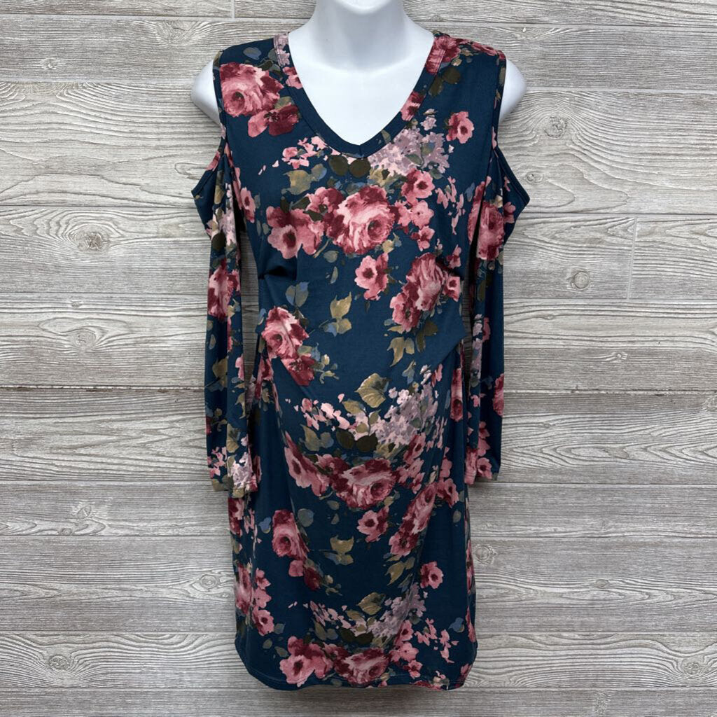 LS Cold Shoulder Dress Flowers