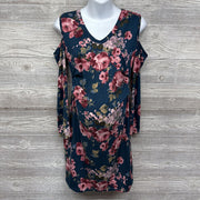 LS Cold Shoulder Dress Flowers