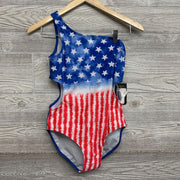 NEW One Shoulder Swimsuit Tie Dye Stars