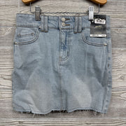 NEW Denim Skirt Frayed