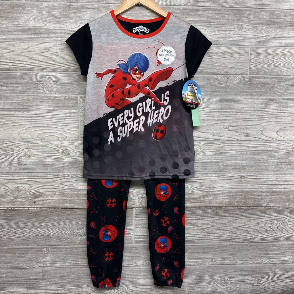 NEW 3 Pc PJs Every Girl Is A Super Hero 10-12