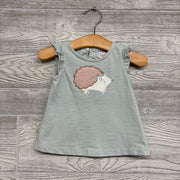 Tank Top Hedgehog Ruffle Sleeves