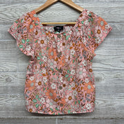 Blouse Flowers Cork Buttons