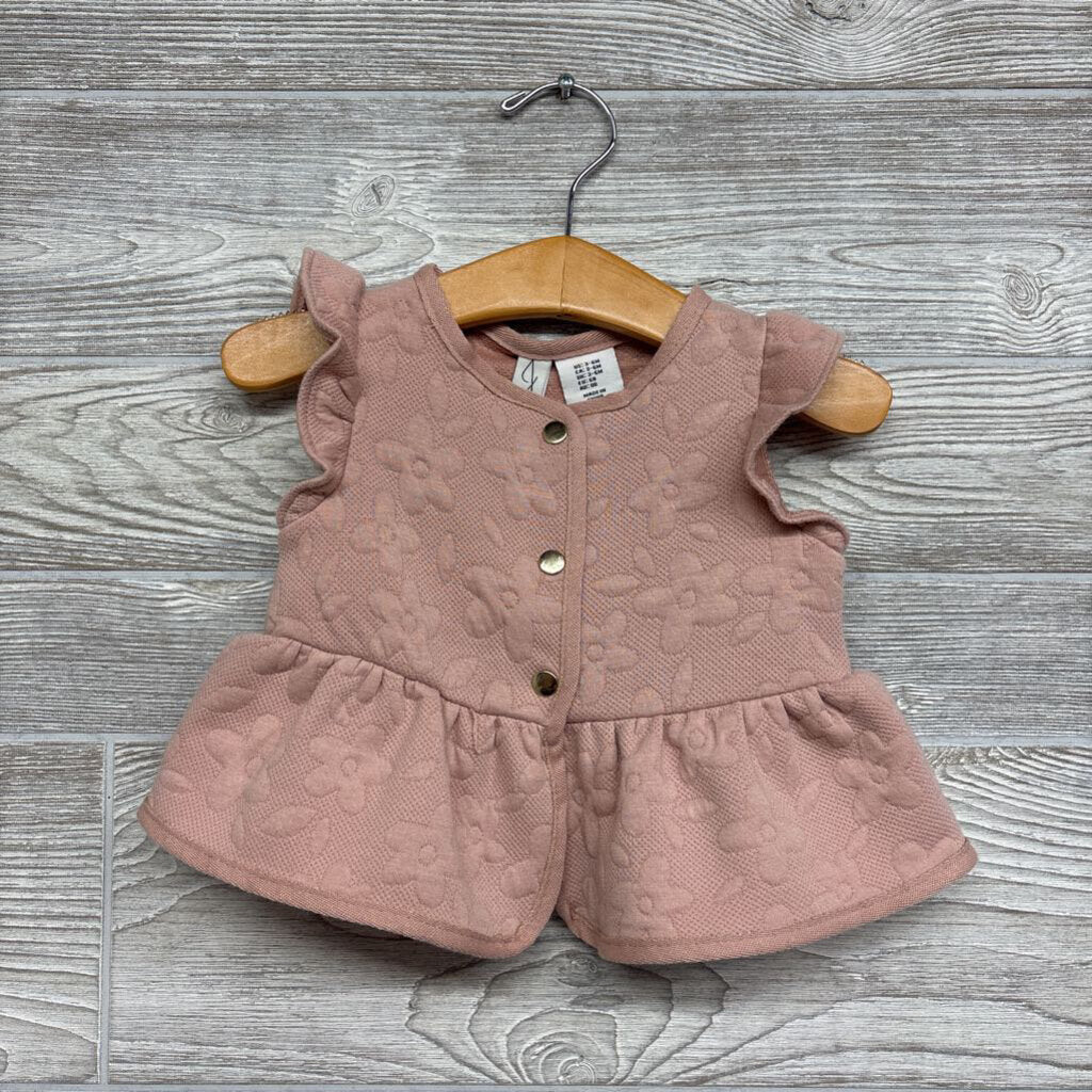 Button Up Tunic Flowers