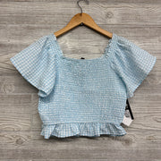 NEW Smocked Shirt Gingham 14