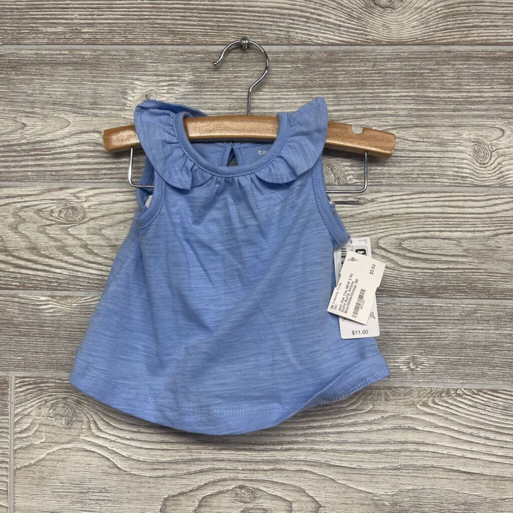 NEW 2 Pc Outfit Ruffle Stripes