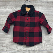 LS Button Up Buffalo Plaid Sherpa Collar