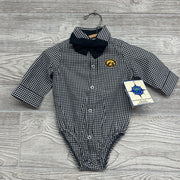 NEW LS Button Up W/ Bow Tie IA Herky Gingham