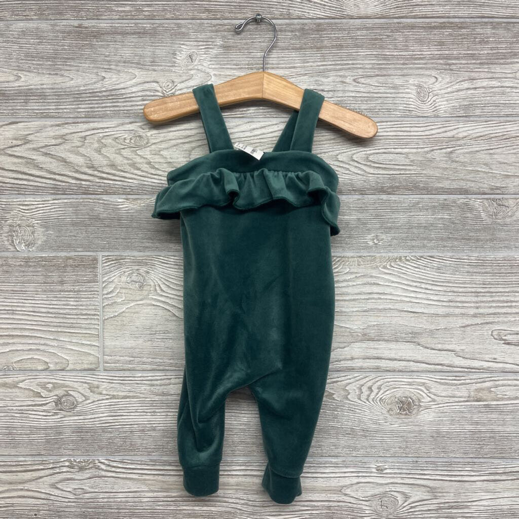 1 Pc Velour Outfit Ruffle
