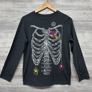NEW LS Shirt Skeleton Ribs Spider
