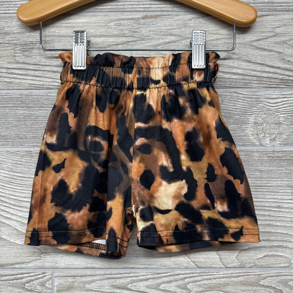 NEW Paper Bag Shorts Animal Print
