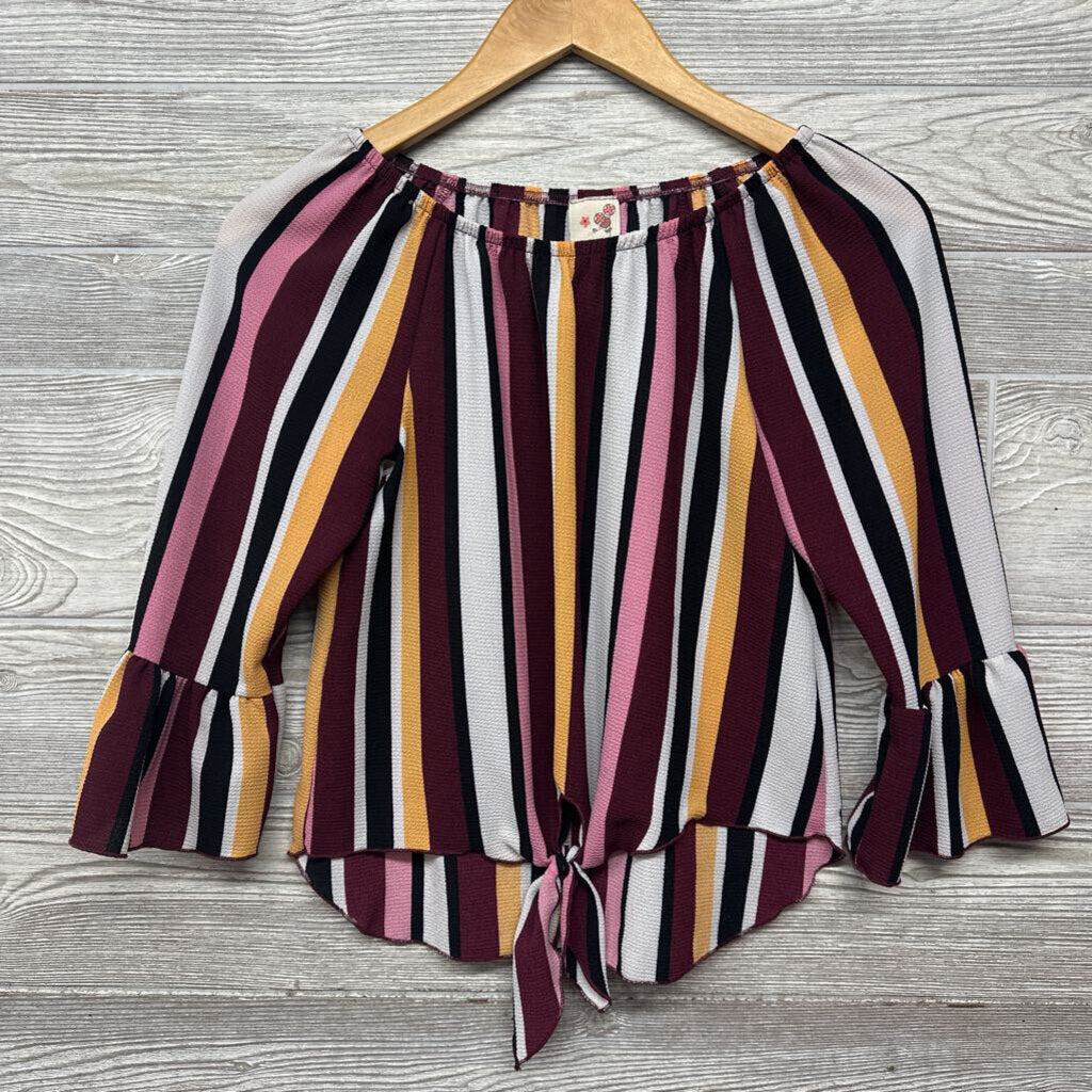 LS Shirt Stripes Front Knot