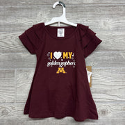 NEW 2 Pc Cheer Dress I Heart My Golden Gophers