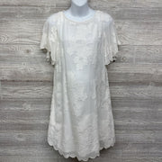 NEW Dress Flutter Sleeves Flowers