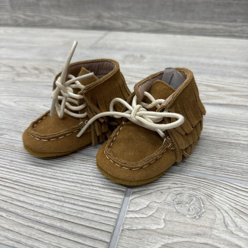 Leather Moccasins Fringe