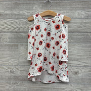 LS Cold Shoulder Dress Flowers