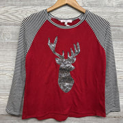 LS Shirt Sequin Reindeer