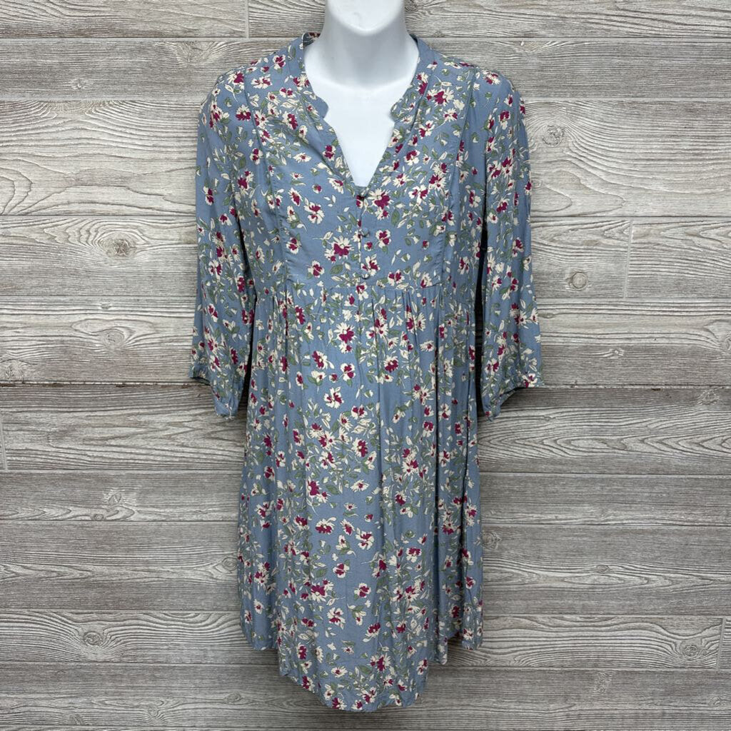 LS Dress Buttons Flowers