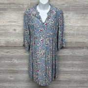 LS Dress Buttons Flowers