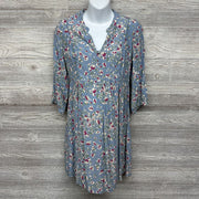 LS Dress Buttons Flowers