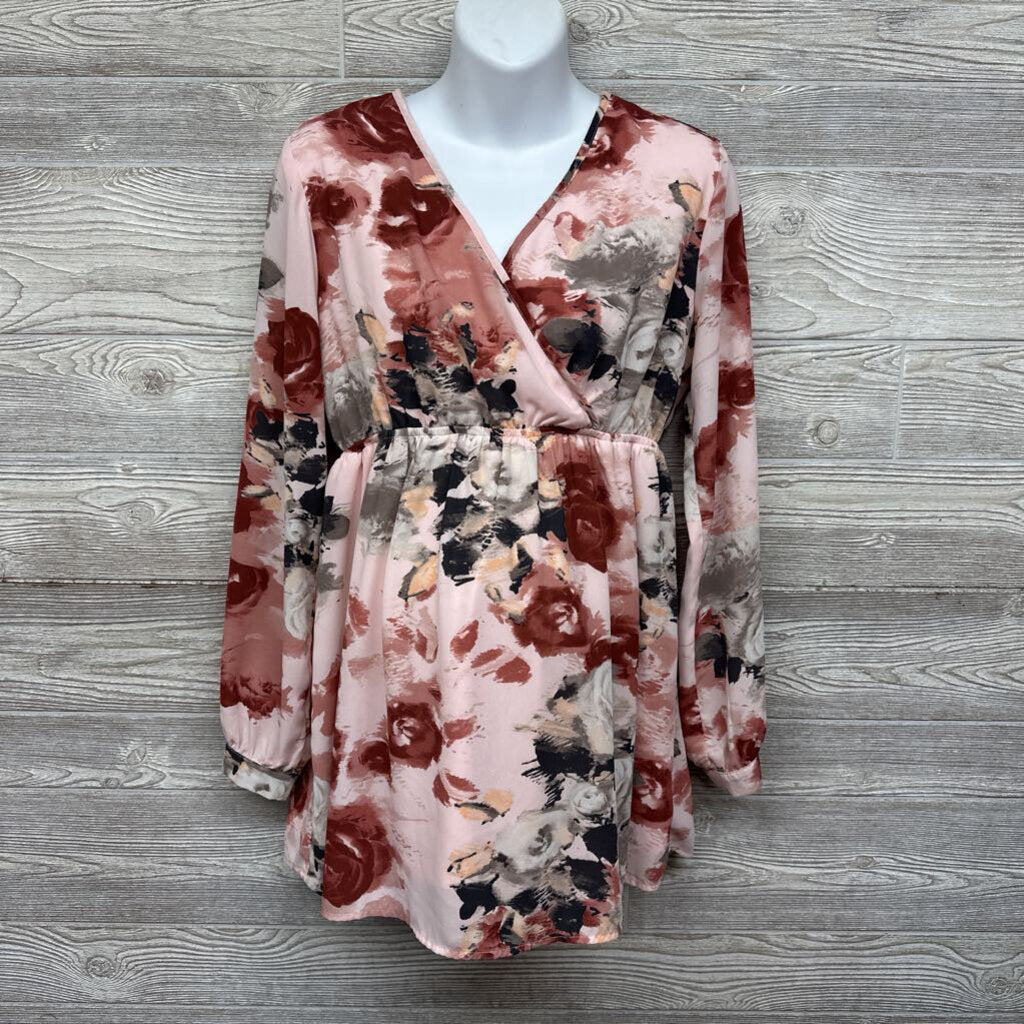 LS Chiffon Dress Flowers