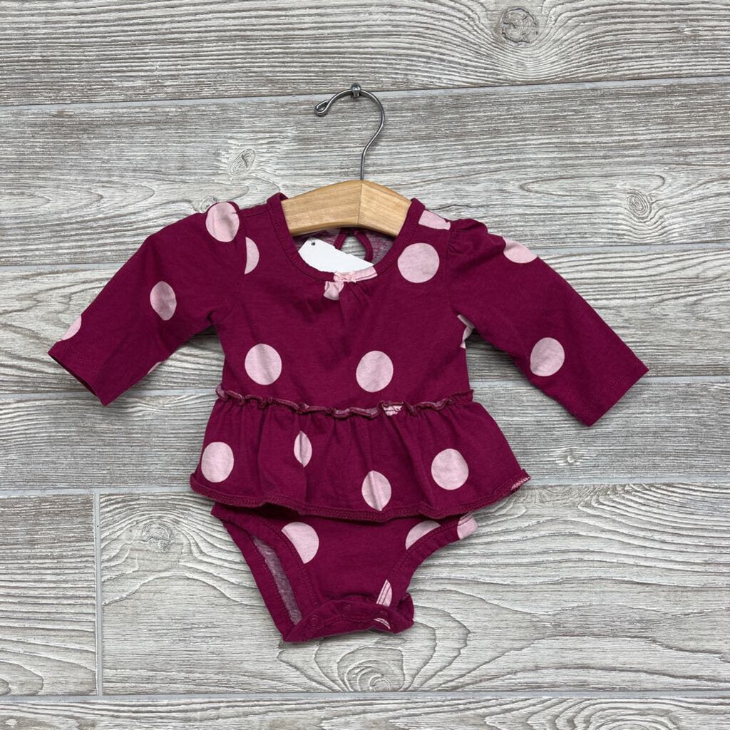 LS Skirted Bodysuit Dots