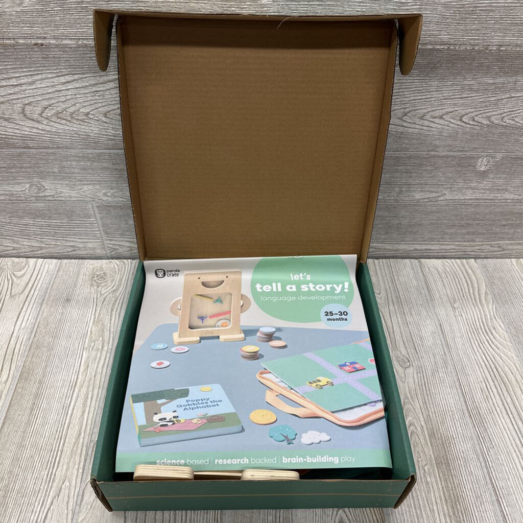 NEW Let's Tell A Story Panda Crate Set