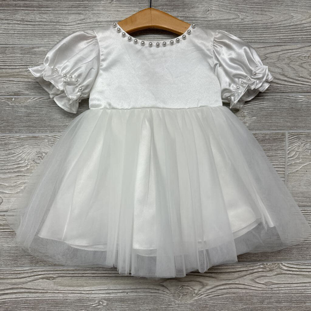 Tank Tulle Dress Beads Back Bow