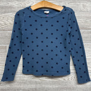 Waffle Knit LS Shirt Dots
