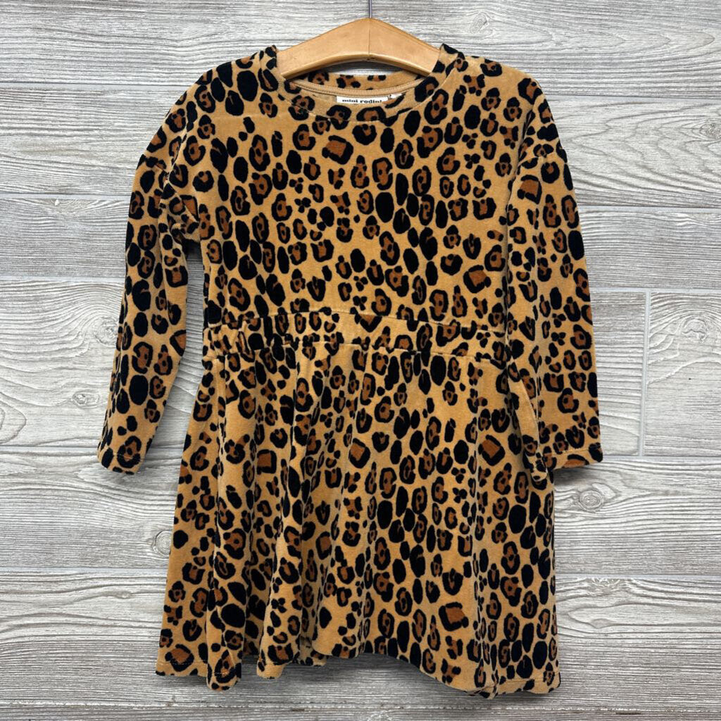 LS Velour Dress Animal Print *