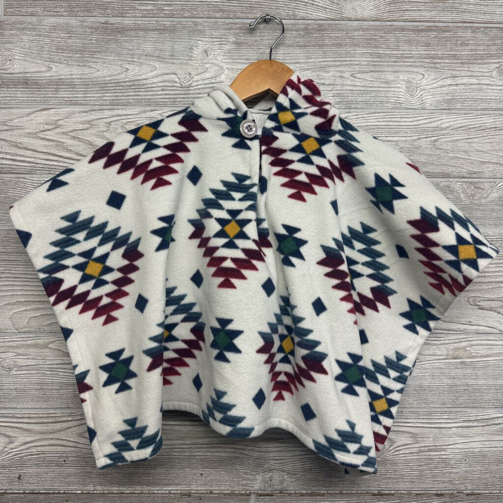 Fleece Poncho W/ Hood