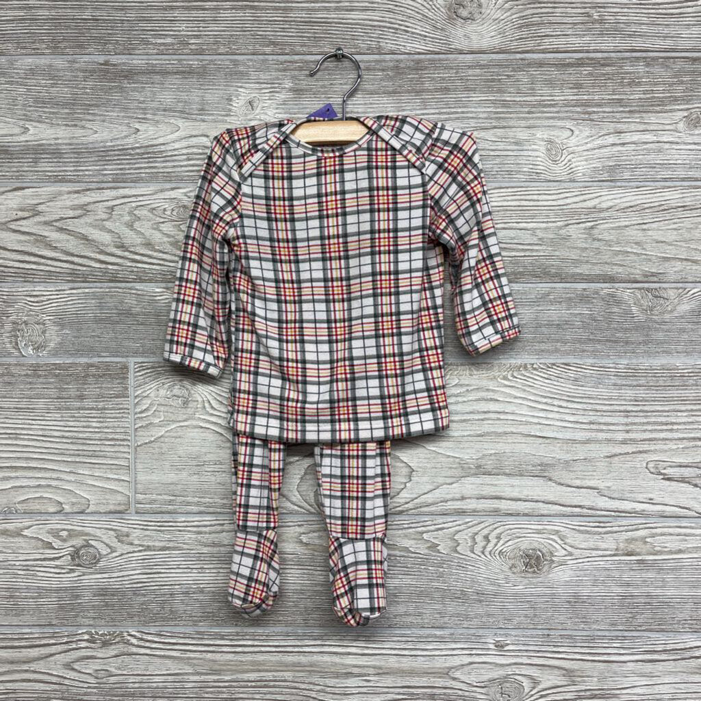 2 Pc LS Bamboo Outfit Plaid