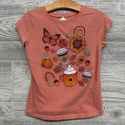 Shirt Latte Flower Glitter