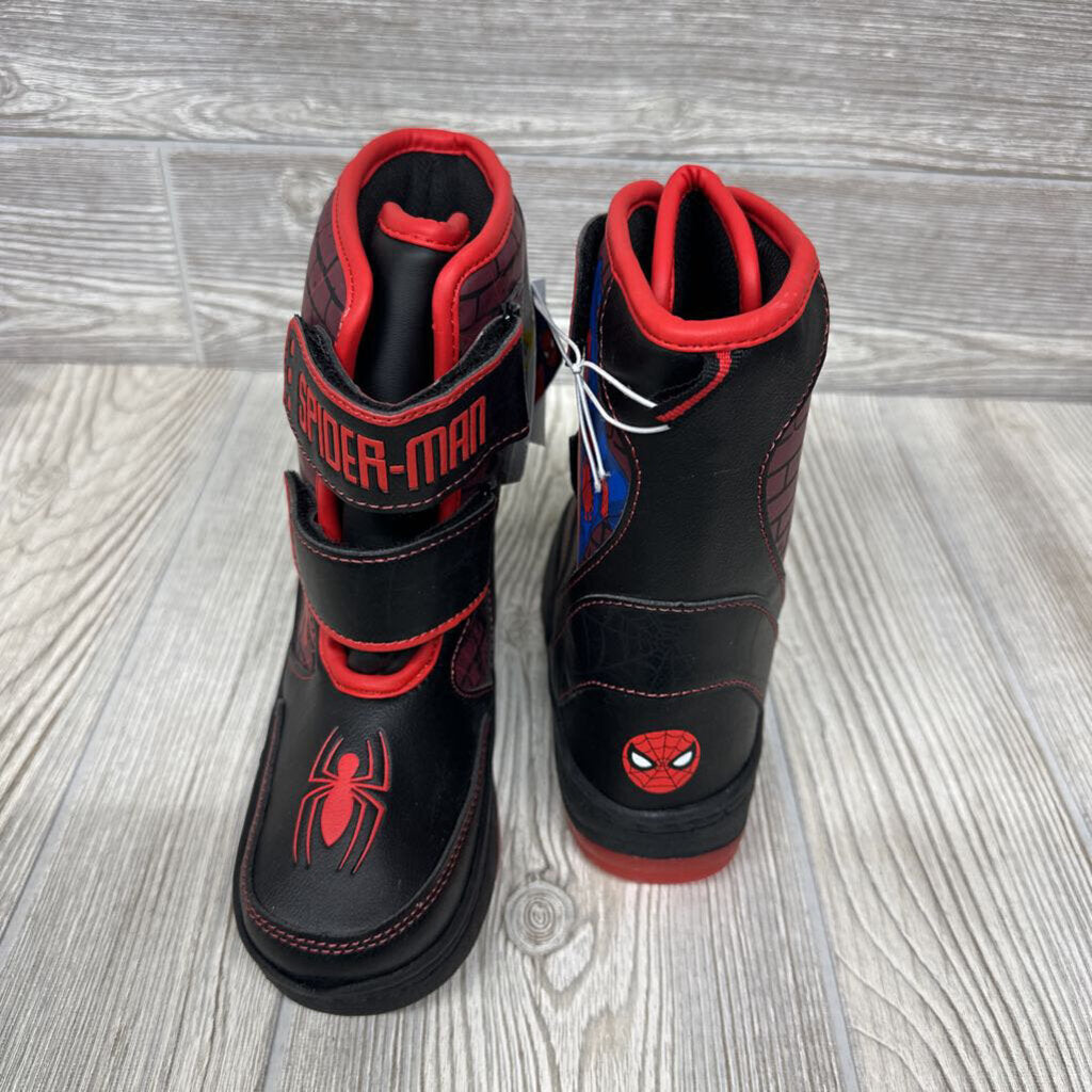 NEW Light Up Spiderman Snow Boots 12c